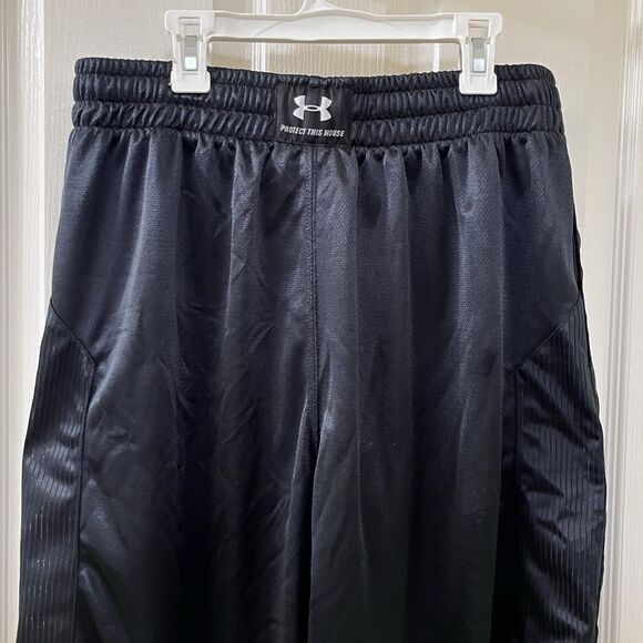 Under Armour Black HeatGear Basketball Shorts Loose Fit Men's Size Large NWT - Picture 9 of 11